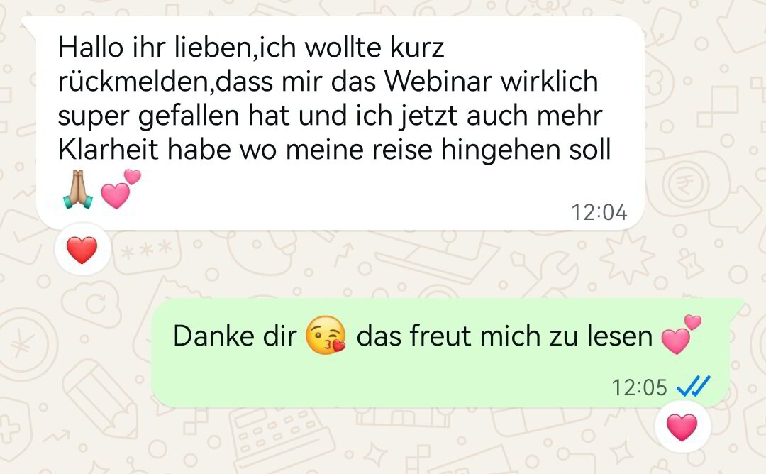 WhatsApp-Feedback: mehr Klarheit nach dem Webinar